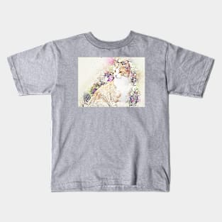 Victorian Cat Kids T-Shirt